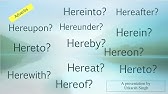 【英文合同翻译的要点10】基本用语/表现 - herein, hereof, hereto, hereafter, herewith, etc.